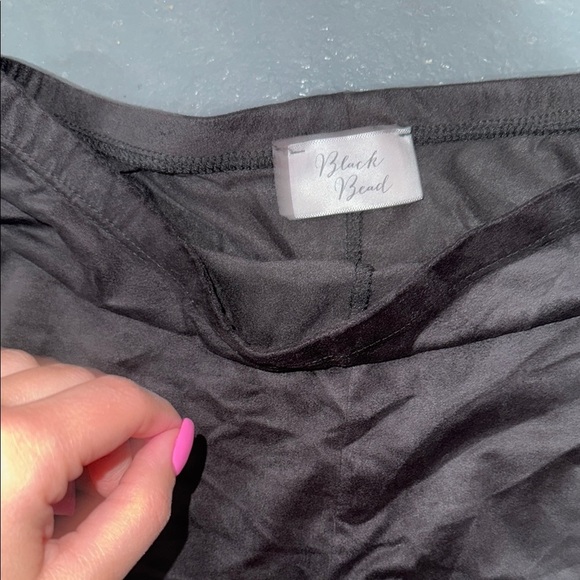 Black Flared Pants- Suede feeling. - Picture 2 of 5